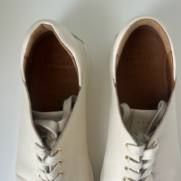 Sezane Off-White Sneakers - Picture 2 of 7